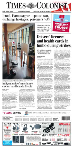 Cover of Times Colonist