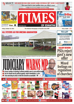 Cover of Times of Eswatini