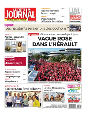 Cover of Le Petit Journal - L'hebdo local de l'Hérault
