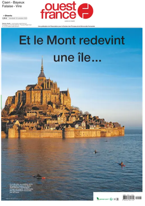 Cover of Ouest France (Caen)
