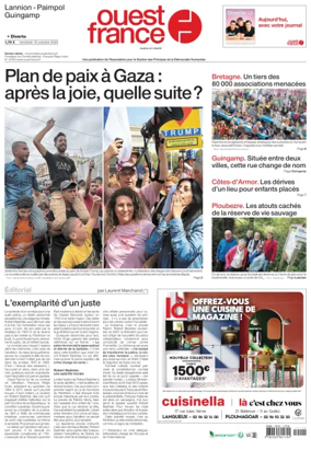 Cover of Ouest France (Lannion)