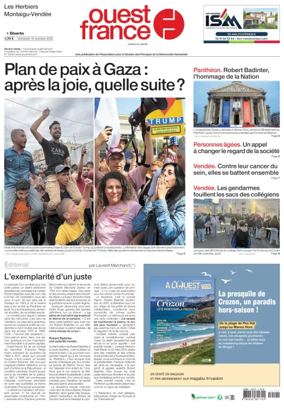 Cover of Ouest France (Les Herbiers / Montaigu)