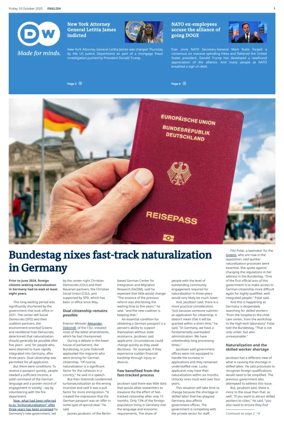 Cover of Deutsche Welle (English edition)