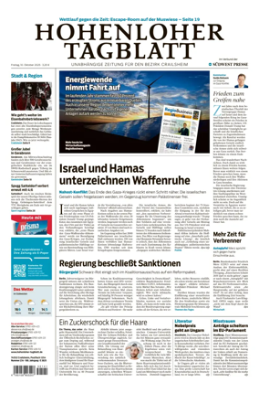 Cover of Hohenloher Tagblatt