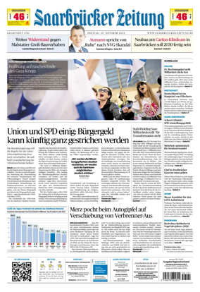Cover of Saarbruecker Zeitung