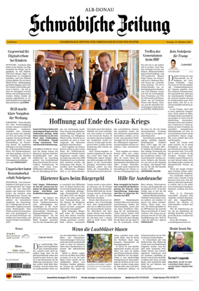 Cover of Schwaebische Zeitung (Alb-Donau)