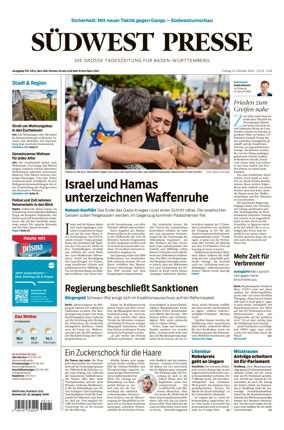 Cover of Südwest Presse (Ulm)