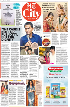 Cover of Hindustan Times (Lucknow) - Live