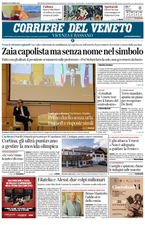 Cover of Corriere del Veneto (Vicenza e Bassano)