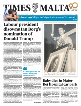 Cover of Times of Malta