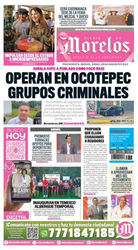 Cover of Diario de Morelos