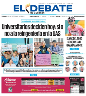 Cover of El Debate de Culiacán
