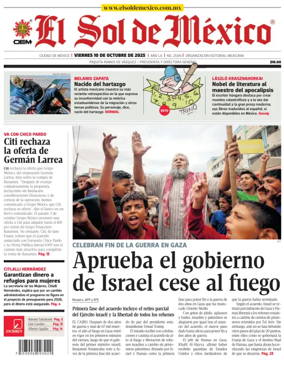 Cover of El Sol de Mexico