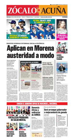 Cover of Zócalo Acuña