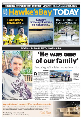 Cover of Hawke's Bay Today