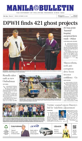 Cover of Manila Bulletin