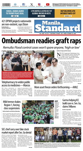 Cover of Manila Standard