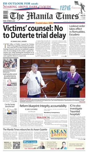 Cover of Manila Times