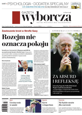 Cover of Gazeta Wyborcza