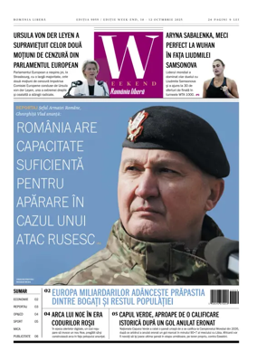 Cover of Romania Libera - Friday Edition