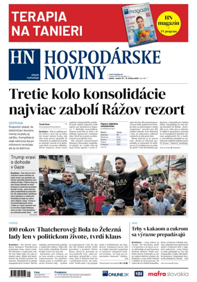 Cover of Hospodárske noviny