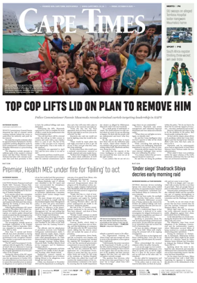 Cover of Cape Times