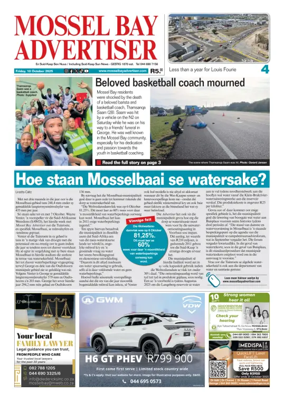 Cover of Mossel Bay Advertiser