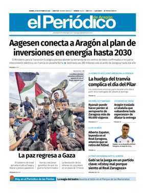Cover of El Periódico Aragón