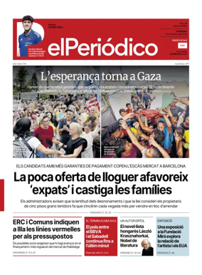 Cover of El Periódico de Catalunya (Català)