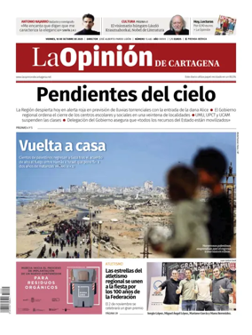 Cover of La Opinion de Murcia (Cartagena)