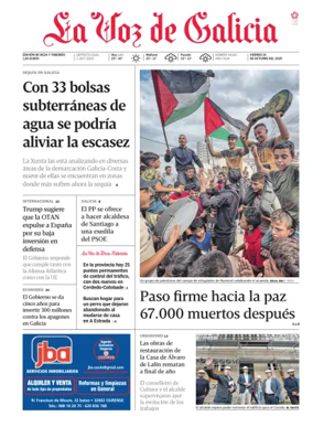 Cover of La Voz de Galicia (Deza)