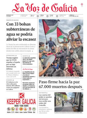 Cover of La Voz de Galicia (Lugo)