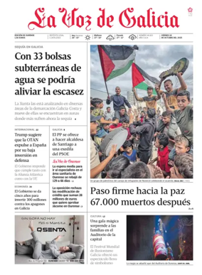 Cover of La Voz de Galicia (Ourense)