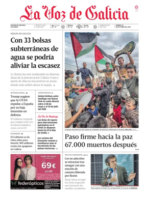 Cover of La Voz de Galicia (Santiago)