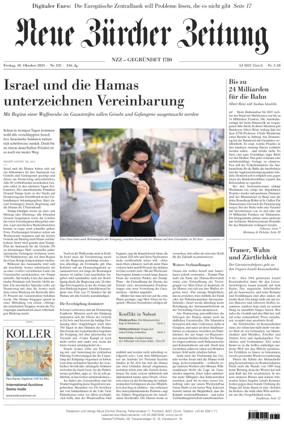 Cover of Neue Zürcher Zeitung