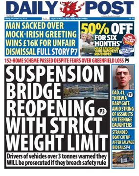 Cover of Daily Post (North Wales)