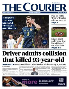 Cover of The Courier & Advertiser (Angus and The Mearns Edition)