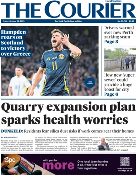 Cover of The Courier & Advertiser (Perth and Perthshire Edition)