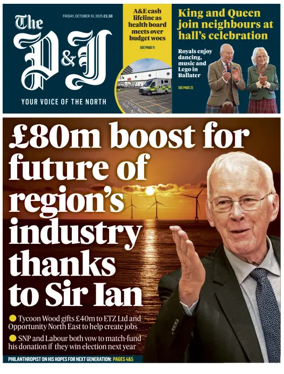 Cover of The Press and Journal (Aberdeenshire)