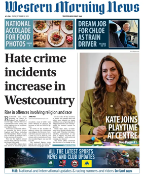 Cover of Western Morning News