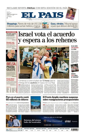 Cover of El Pais (Uruguay)