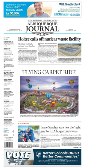 Cover of Albuquerque Journal