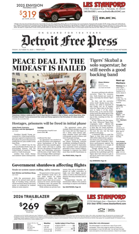 Cover of Detroit Free Press