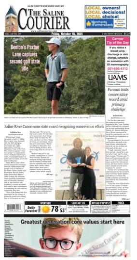 Cover of The Saline Courier