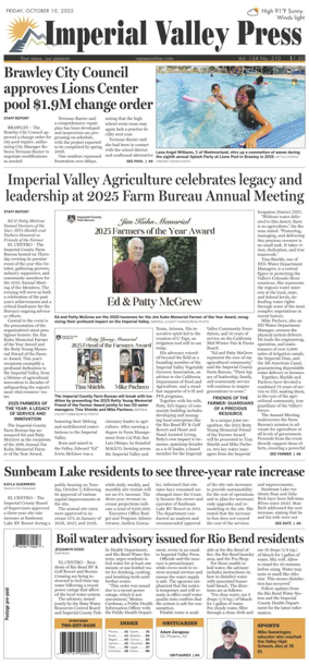 Cover of Imperial Valley Press