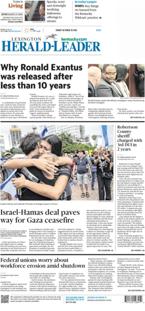 Cover of Lexington Herald-Leader