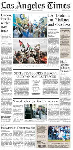 Cover of Los Angeles Times