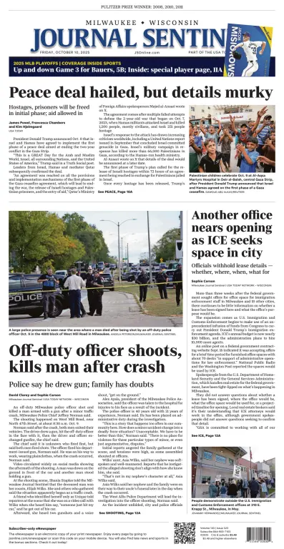 Cover of Milwaukee Journal Sentinel