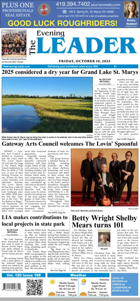 Cover of The Evening Leader