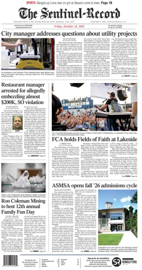 Cover of The Sentinel-Record